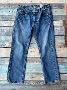 Ariat M5 Straight-Leg Indigo Work Jeans Men’s 38/32
